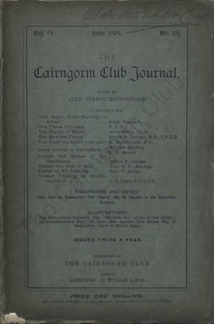 The Cairngorm Club Journal No 23 cover